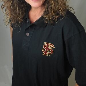 Colony Florida State University black men's polo shirt